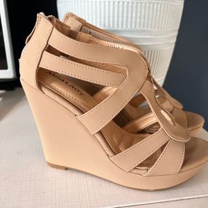 Tan wedges